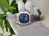 ZP Kinetic Machine Mens Roestvrij Nautilus Mens Horloges Kleuren Blauw Dial 40mm Top Hoge Kwaliteit Automatische Horloge Horloges