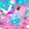 Glitter Allmähliche Handyhülle für Samsung Galaxy S20 Lite S10 Plus Anti-Drop-Flüssigkeits-Treibsand-Abdeckung für Samsung Note 20 Ultra A71 A51 A21