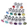 Perles anales en acier inoxydable bijoux en cristal stimulateur de godemichet Anal jouets sexuels gode Plug Anal