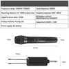 Microfones OFERECIMENTOS DE MICROPONICOS Microfones de mão sem fio VHF universais com receptor para Microfones portáteis de Karaokê/Negócios T220916