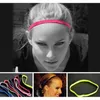 Women Sweatbands Football Yoga Pure Hair Bands Anti-Slip Elastic Rubber Thin Sports Headband Men Hair Accessories Headwrap 12 Colors H2Exh