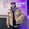 2020 New Men Winter Puffer Jacket Korean Style Clothes Hip Hop Parka Bright Bubble Coat