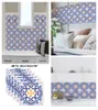 Bathroom Sticker Mosaic Self Adhesive Wallpaper Ceramic Tiles Stickers Home Decor Kitchen Toilet Wall Paper V5