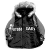 11 BYBB'S Dark Dark Docutable Hip Hop Hooded Parkas Vestes Men Harajuku Pinceau décontracté Streetwear mâle épais Coat rembourré d'hiver 201128
