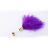 Sexy Feather Stick Metalen Handvat Anale Staart Plug Flirt Tickle Zweep voor Vrouwen Volwassen Erotisch Voorspel Seksspeeltje Accessoires voor Koppels9944967