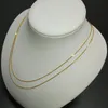 체인 Nymph Genuine 18K Gold Chain Fine Jewelry Real AU750 목걸이 웨딩 연회 선물 x312-n1