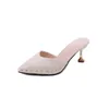 2022 High Heels Ladies Dress Women Shoes Rivet Fashion Summer Pumps For Female Lady Slippers Casual Stilettos Office 347520093