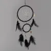 Handmade Black Dream Catcher Net With Feathers Wind Chimes Car Wall Hanging Decoration Home Decor Ornament 7345568