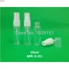 Fancy 100 + 2pcs / Lot 20ml Pet Mist Spray Flaskor, Transparent Clear BottlesGood QualTity