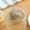 느슨한 잎 차 infuser 스테인레스 스틸 304 공 메쉬 꽃 녹차 필터 찻잔 휴대용 주방 도구