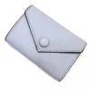 محفظة جلدية للنساء للنساء مصمم ملون محافظ قصيرة حامل بطاقة سيدة محفظة كلاسيكية سحاب مع صندوق عالية Qual249r