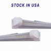 LED Ceiling Tube T8 V-Shaped 8ft Cooler Door Leds Tubes Integrated Led Tubeing Double Sides for large shops Led Lights 85-265V