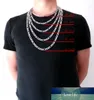12mm Width 18'' - 36'' Inches Customize Length Mens High Quality Stainless Steel Necklace Figaro Chain Fashion Punk Jewelry