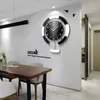 Nordic Simple Modern Design Swing Wall Clock For Living Room Creatieve houten klok Home Art Decoration Quartz Clock T200601