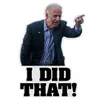 Sublimation Party Favor 100pcs Joe Biden Funny Stickers - I Did That Car Sticker Decal Stickers Imperméables DIY Stickers Réfléchissants Poster