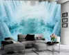Papel de parede 3D para quarto bonito grande cachoeira 3d papel de parede seda 3d romântico paisagem papel de parede