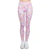 Новые Leggins Mujer Sprinkles Розовые печатные Леггинги Sexy Feminina Леггинс Фитнес Женщина Брюки Тренировки Леггинсы 201203