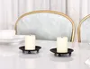 American Style Candle Holders Iron Plate Holder Pedestal Stand för LED Wax Candles Wedding Party Desktop Ornament 268 N2