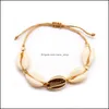 Charm Bracelets Jewelry Shell Bracelet For Women Seashell Statement Adjustable Sea Cord Bib Collar Hawaiian Drop Delivery 2021 8Qwpd