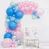 Balon Garland Arch Zestaw 101pcs Różowe i złote balony na przyjęcia urodziny przyjęcie weselne Dekoracje Baby Shower For Girl Boy T200526