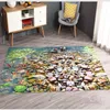 Carpet For Bedroom Multi Size 3D DolphinStoneFloralTree Soft Floor Sea Ocean Living Room Rugs Slip Resistant Mat Y200416