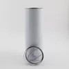 mugs New DIY sublimation skinny tumbler 20oz stainless steel slim straight vacuum insulated travel best gift