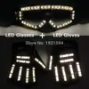 Neue hochwertige LED Laserhandschuhe + LED Beleuchtung Gläser Bar Show Glühende Kostüme Propftrafy DJ Tanzen Beleuchtet Anzug 1