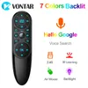 Q6 Pro Voice Afstandsbediening 2.4G Wireless Air Muis met Gyroscoop Backlit IR Leren voor Android TV Box H96 X96 MAX PLUS X1 X3