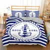 Homesky Nautical Ocean Bedding Sets Ancient Ocean Spirit Duvet Cover Bedding Set King Queen Bed Linen With Pillowcase Bedclothes C0223