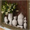 Lady Men Face Head Planter Vase Face Flower Human Succulent Pot Home Garden Ornament Ceramic Crafts6282549