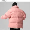 冬のジャケットメン韓国ファッションウォームオスパーカジャケットソリッド濃厚なジッパーウインドプルーフジャケットとコートマンウィンターアウトウェア5xl 201127