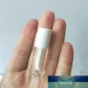 Tubes de brillant à lèvres vides en plastique 1.3ML couvercle noir/blanc, conteneurs de brillant à lèvres cosmétiques en plastique transparent Mini bouteille rechargeable de rouge à lèvres