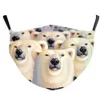 3D Tiere Gesichtsmaske Baumwolle wiederverwendbare Sommertür Sport Reiten Mode Masken für Erwachsene Wholea04