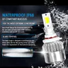 1Pair Car Headlight Lampor LED H1 H4 H7 H8 H11 Auto C6-lampor HB4 H27 8000LM 6000K 36W Billjus Universal Canbus