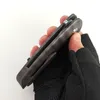 Versão de Personalização Limitada Hokkaido Folding Faca Fogo Texturizado Titânio Lidar com Pedra-Lavagem M390 Flipper Anotar Camping Ferramentas Perfeito Pocket EDC