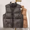 Autunno Inverno Donna Piumino ultra leggero Piumino bianco Cappotto corto Parka Gilet senza maniche da donna 211221