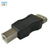 USB 2.0 A femelle à B mâle adaptateur connecteur AF à BM convertisseur Mini adaptateur noir Portable pour imprimante de téléphone PC