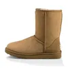 Botas wgg australianas australianas para mulheres preto inverno gravata borboleta pele de neve peludo bota de cowboy tornozelo tornozelo joelho mini bailey