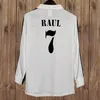 96 97 Zidane Beckham Long Rleeve Mens Retro piłka nożna Raul R. Carlos Alonso Kaka 'Sergio Ramos Seedorf Football koszule