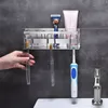 adhesive toothbrush holder