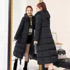 Direct verkopen Volledige Koreaanse lange damesjas verdikte gevotte jas Winter Down Parka dames jas jy1513 201201