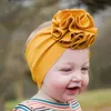 Lovely Flower Baby Headband Headwrap Elastic Gilrs Hair Bands Turban Wide Solid Color Hairband Accessories