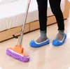 Magische Vloer Slipper Mop Handige Dust Mop Slipper Huis Vloer Cleaner Lazy Dying Cleaning Foot Schoenen Cover 6 Kleuren