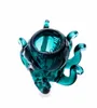 Accessori per bong in vetro con testa di seppia colorata Recycler Dab Rig Bong in vetro per acqua Accessorio per ciotola da 14 mm Spedizione gratuita