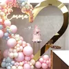(ca. 1,5 m hoch) Blumen-Hintergrund, Hochzeit, Acryl-Bogen, floraler Metallrahmen, Bühnen-Ballonbögen, Kulissen für Event-Bühnen senyu513