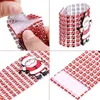 Boże Narodzenie Plastikowe Pierścień Serwetki Boże Narodzenie Rhinestone Wrap Santa Claus Klamry Klamra Hotel Ślubne Materiały Home Xmas Tabela Dekoracja BH4244 Tyj