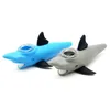 New design 5.5" mini water pipes shark pipe glass bongs with bowl silicone for smoking tobacco