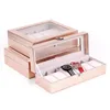 Watch Boxes & Cases Special Case For Women Female Girl Friend Wrist Watches Box Storage Collect Pink Pu Leather270Y