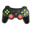 Toptan Renkli PS3 Kontrolörleri Kablosuz Denetleyici Bluetooth Oyun Denetleyicileri PlayStation 3 PS3 Kablosuz Joystick için Şok Gamepad