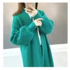 H.SA Frühling Pullover Strickjacken Frauen 2020 V-ausschnitt Laterne Hülse Offenen Stich Lose Pullover Jacke Günstige Kleidung Weibliche Stricken Mantel LJ200815